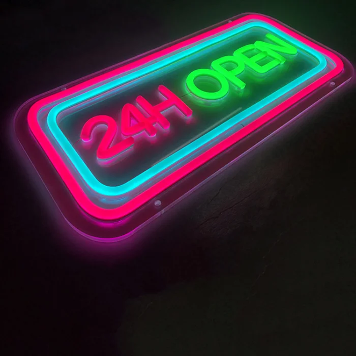 LED neon sign open , with multiple flashing modes, very suitable for restaurants, bars, salons Custom neon sign