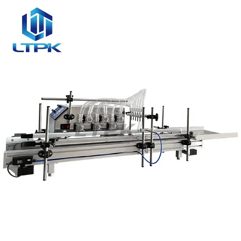 LT-DTPP6  6 Head Vaccine Ampoule Pharma Vryo Vial Bottle Peristaltic Pump Filling Machine With Conveyor