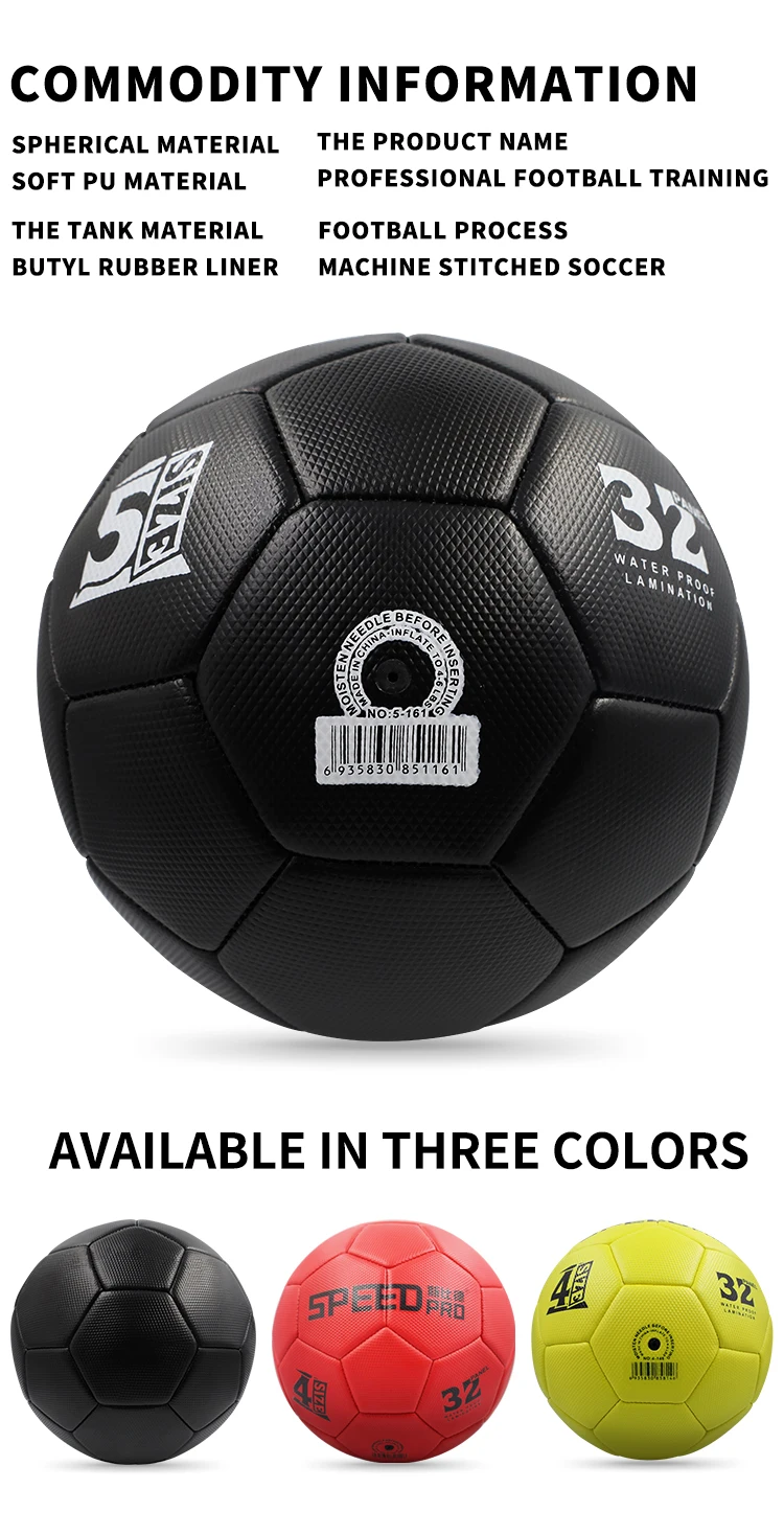 Antique  diamond soccer ball qualified custom new design soft football soccer ball size 5 size 4 professional for match training