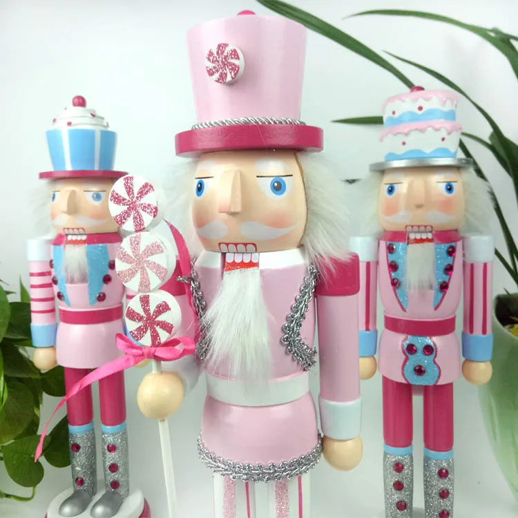 New Hottest Children Gift Nutcracker Soldier Wooden Christmas Nutcracker For Home Decoration