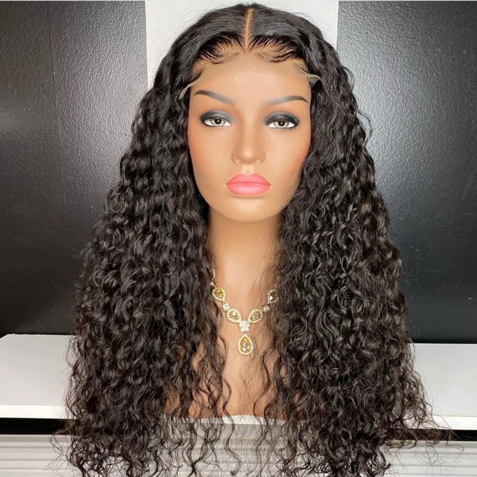 
100% Remy Jerry Curly Virgin Human Hair Lace Front Wig With Baby Hair Wholesale Raw Cuticle Aligned Human Hair Wigs 