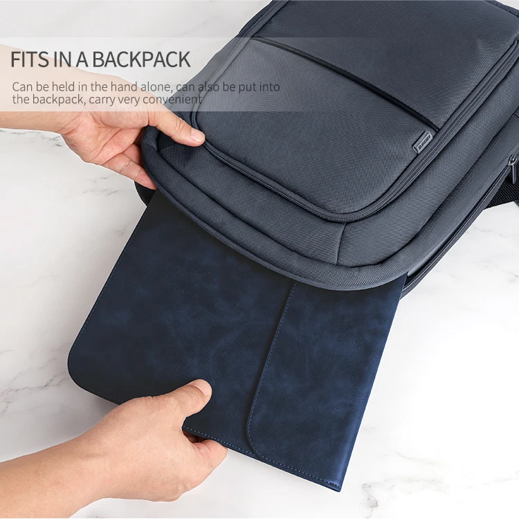 2021 new PU leather laptop bag for MacBook Air 11.6 12 13 15 inch protective case customisable waterproof laptop case sleeve