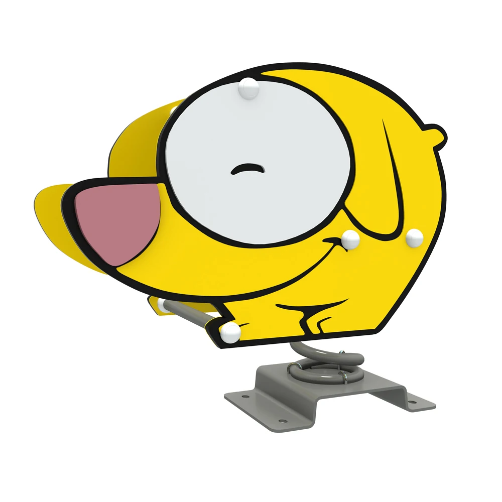 Child rocking horse PE board kids modern spring rocking horse outdoor playground set manufacturer animal spring rider