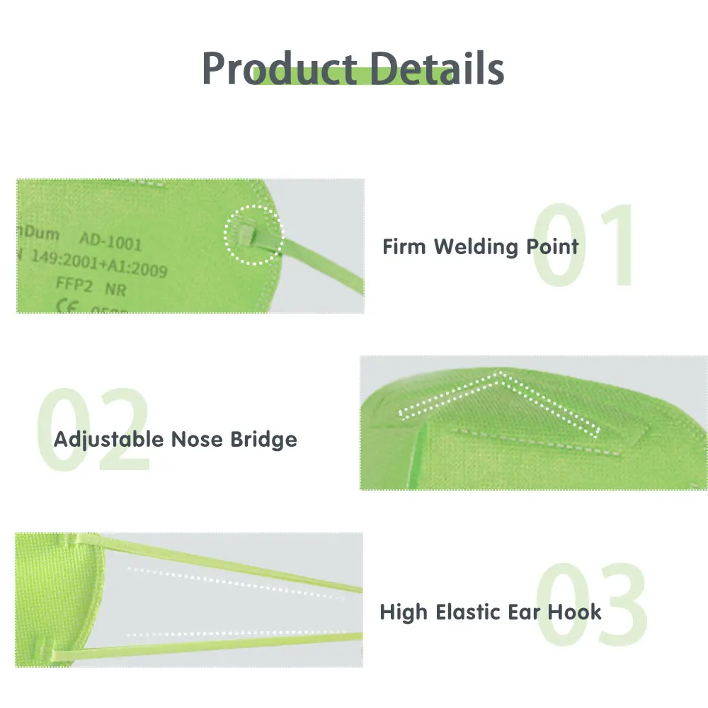 Andum melt blown directly sales mass spot protective civil anti dust single useface disposable mouth mask with decorative