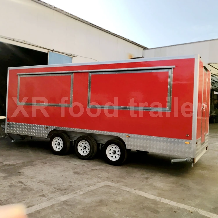 Mobile Food Truck Fruit Truck 18 Foot Mobile Food Trailers United States Factory Supply Outdoor Food Shop Commercial Restaurant