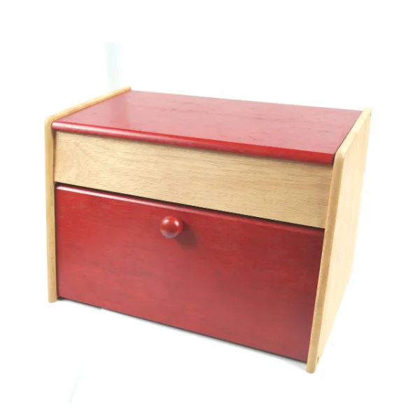 Natree food - grade Rubber wooden bread box for allotment accessories Export Quality