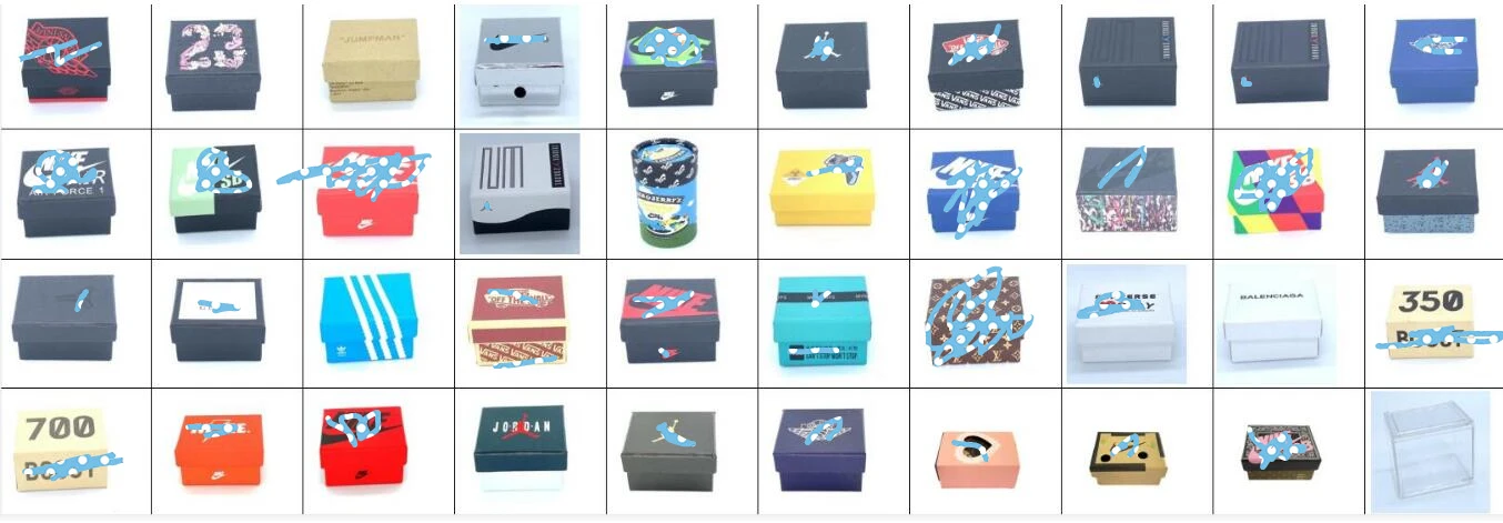 143 Styles Wholesale PVC Basketball AJ Key Ring Set Mini Sneaker 3d J 0rdan Shoe Keychains With Box