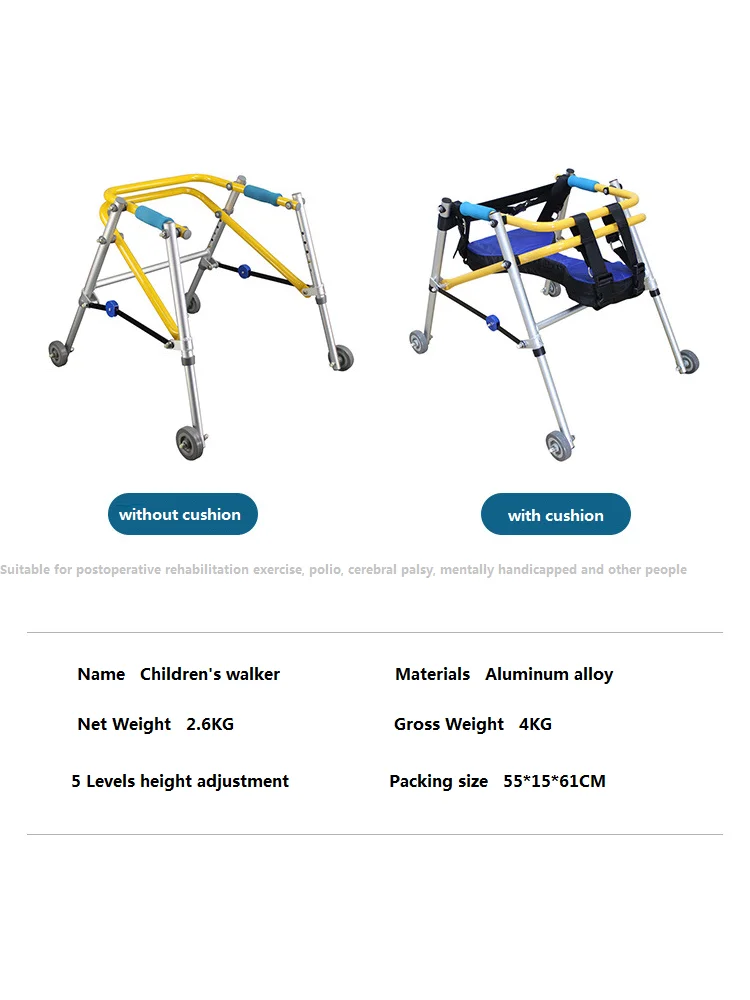 Walker With Wheels Rehabilitation Children Walker