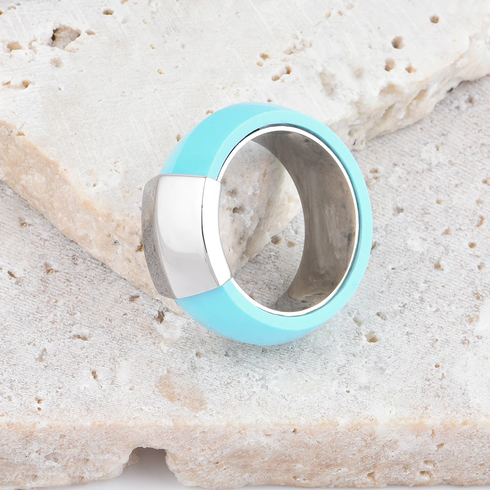 CC Jewelry Wedding Engagement Ring Fashion Jewellery Fingers Luxury Rings For Women Pure Copper Brass Turquoise Rings