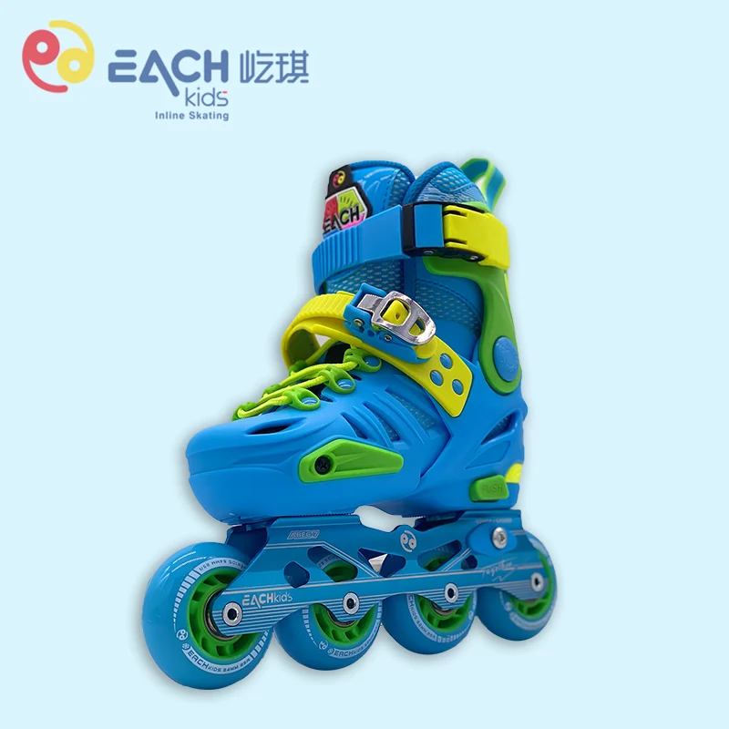 High Quality and Cheap Roller Skates Shoes Patines for Kids 4 Wheel EACHkids Aluminum Alloy Frame High Rebound 82A PU