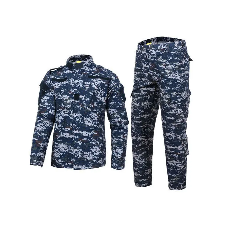Custom Tactical Clearance Lightweight  Camouflage ACU Style Navy Blue military uniform