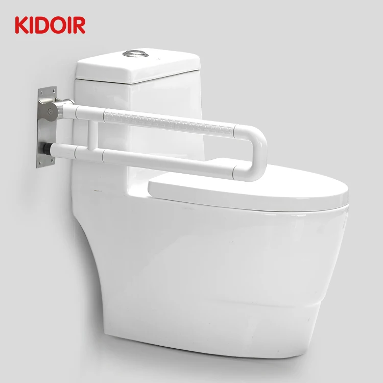 Bathroom Disabled Safety Grab U-shape folding handicap Rails Elderly Toilet Folding Handrail for disabled