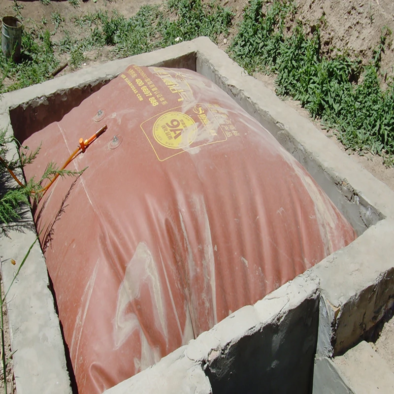 China manufacturer biogas system Custom farm methane gas holding bag Collapsible PVC red mud biogas storage tank