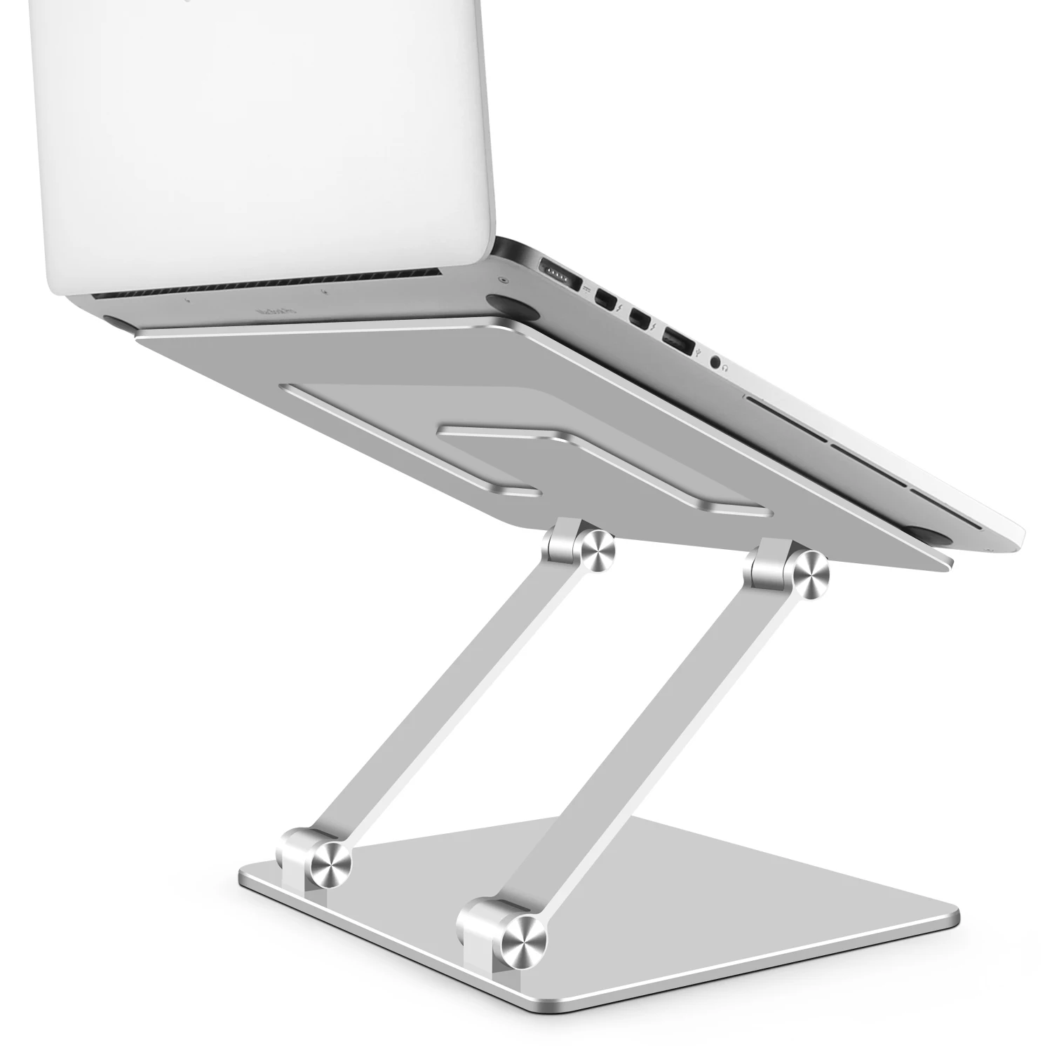 Lightweight Simple Cooling Design Laptop Holder Desktop Stand Made Of Aluminum Adjustable Height Tabletop Notebook Stand Bracket