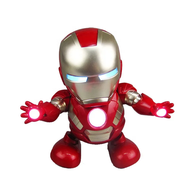 Battery operated toys dancing robot hero superhero action figure electronic toy dancing hero with light and music