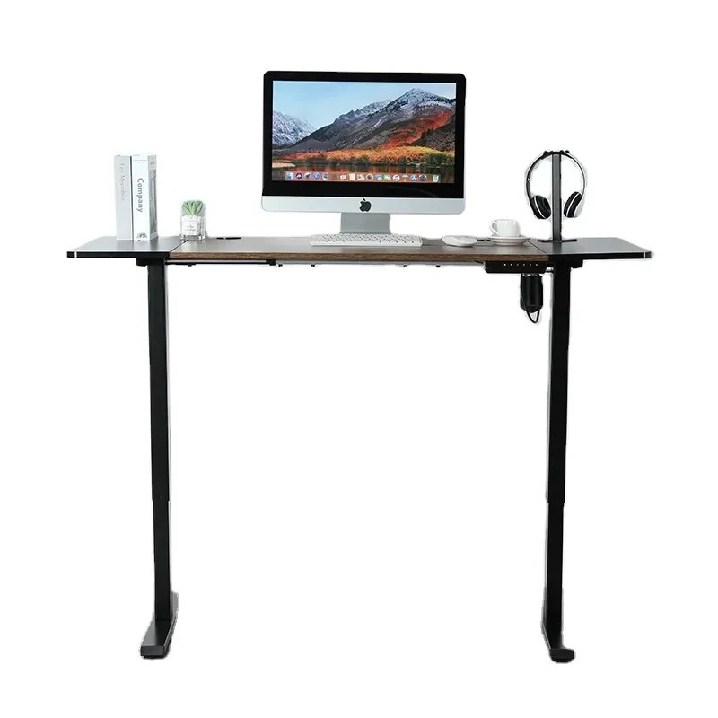 Best Selling Black Lifting Column Two Stages Dual Motor Furniture Office Adjustable Stand for Desks for Computer Use