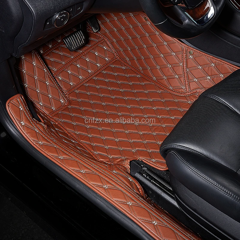High Quality Luxury universal pvc leather Car Floor Mats with Right