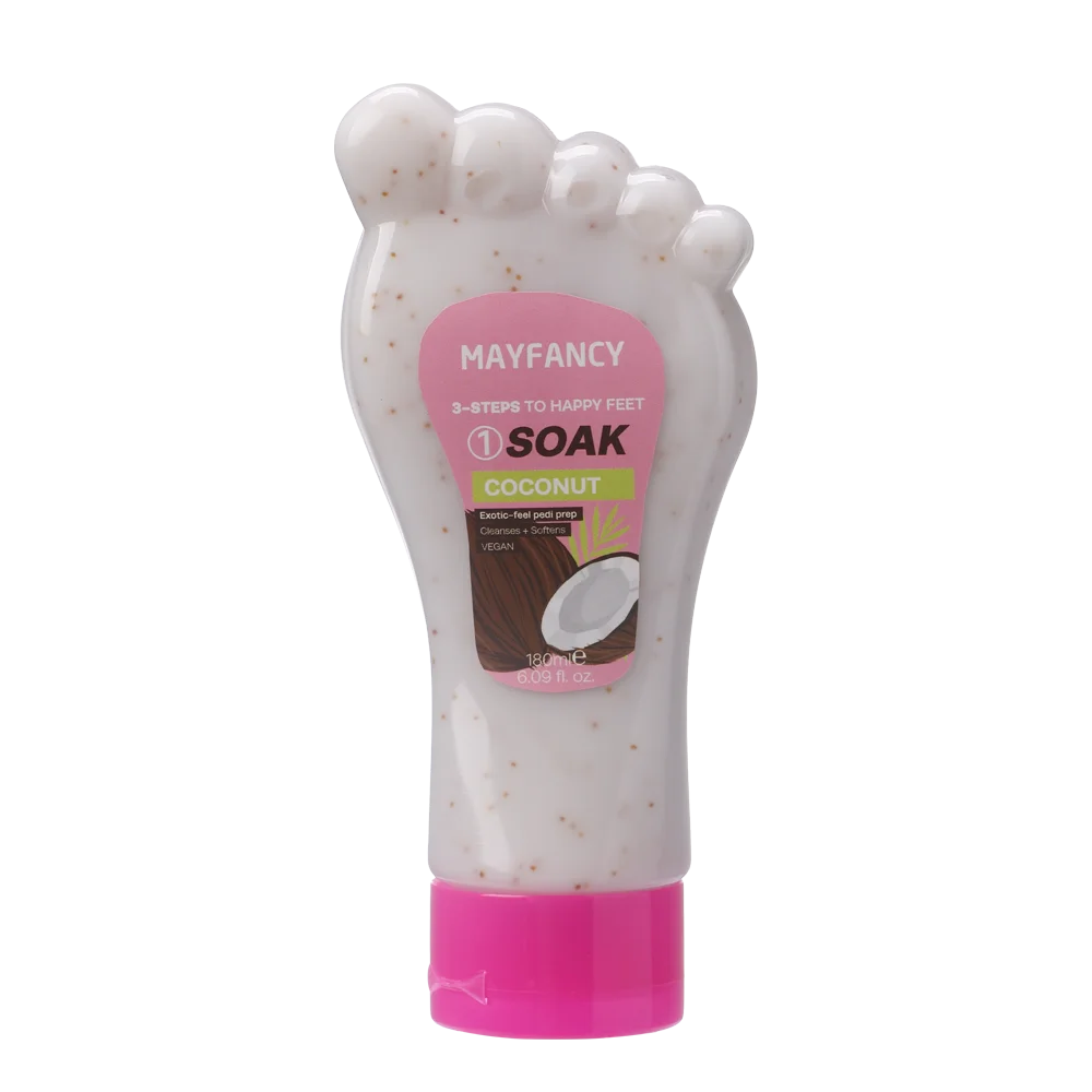 MAYFANCY Coconut Natural Exfoliating Anti-Fungal Foot Scrub Bath Shower Foot Skin Care for Women