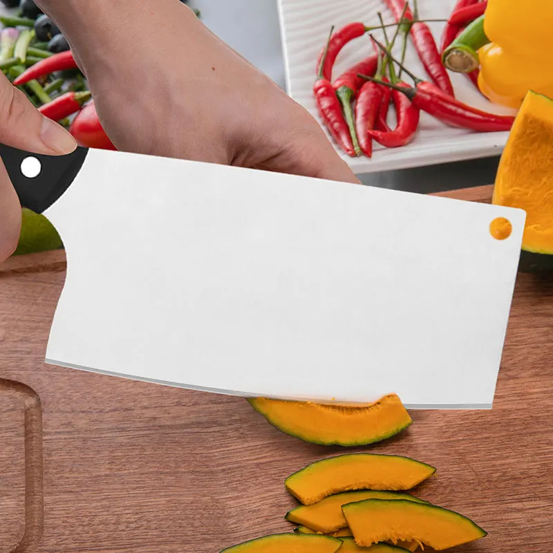 China Factory Wholesale Professional Meat Cleaver Sharp Kitchen Knife with Plastic Handle Stainless Steel Material 3Cr13