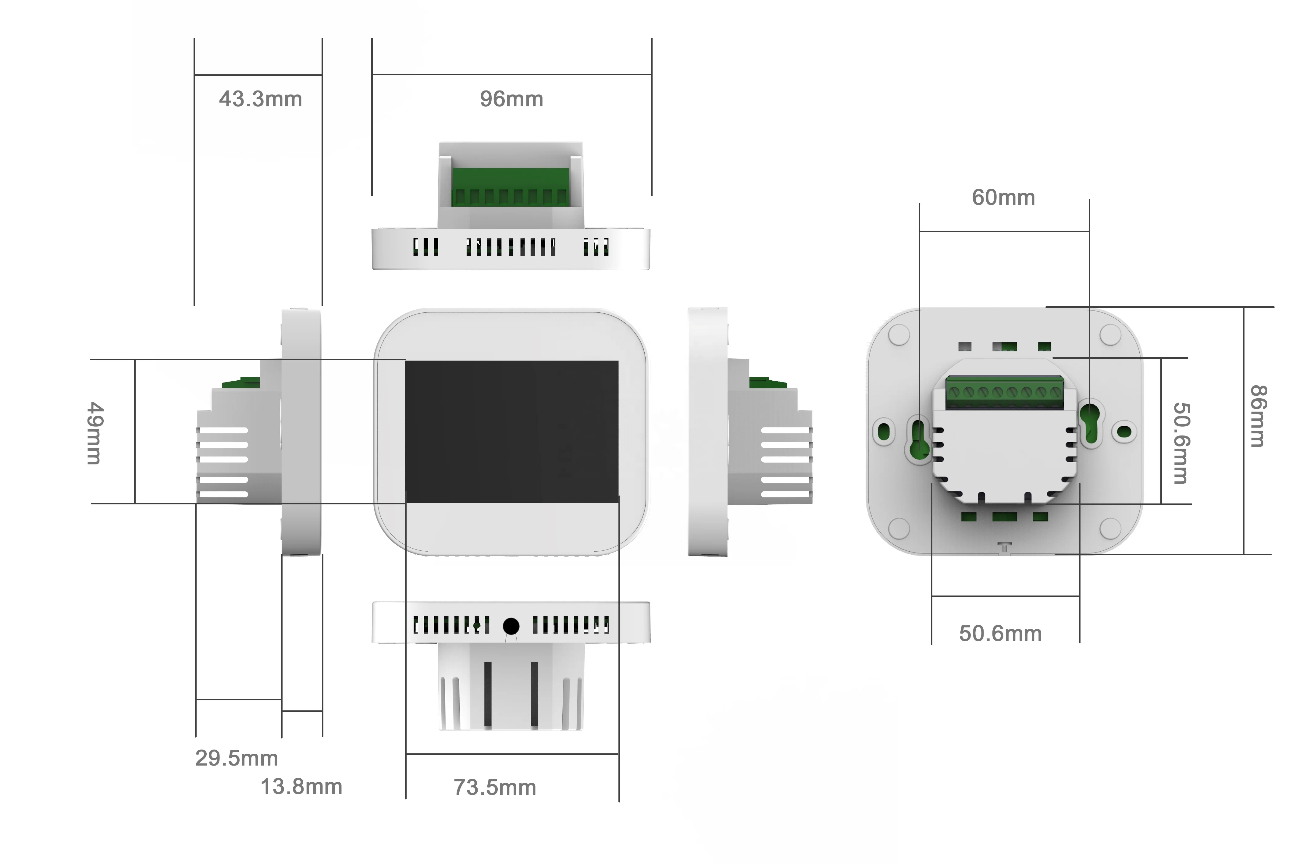Wireless digital temperature controller smart radiator thermostat