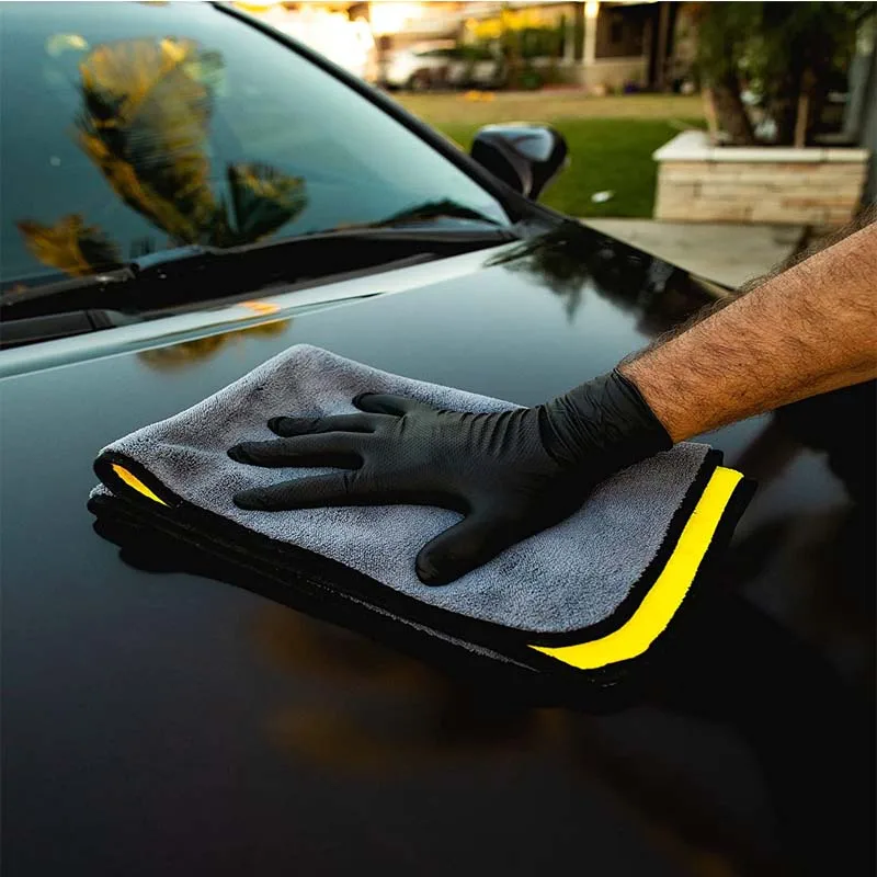 Eco-friendly Microfiber Polishing Waxing Cloth 30*60cm Chemical Guys Car Drying Cleaning Detailing Towels