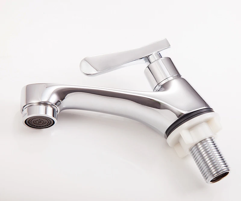 Zinc Handle Brass Body Polished Kitchen Faucet Single Handle Freestanding Bathtub Faucets Quick Open Brass Ceramic Cartridge