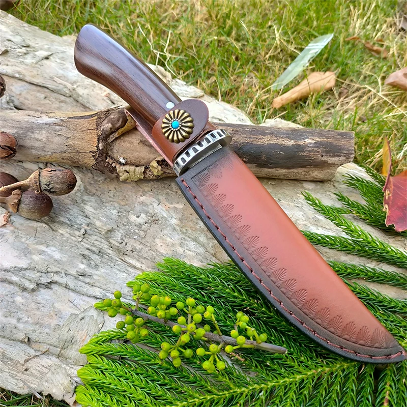 Multi-Function Damascus Outdoor Knife Rambo Knife Hunting Outdoor Knife