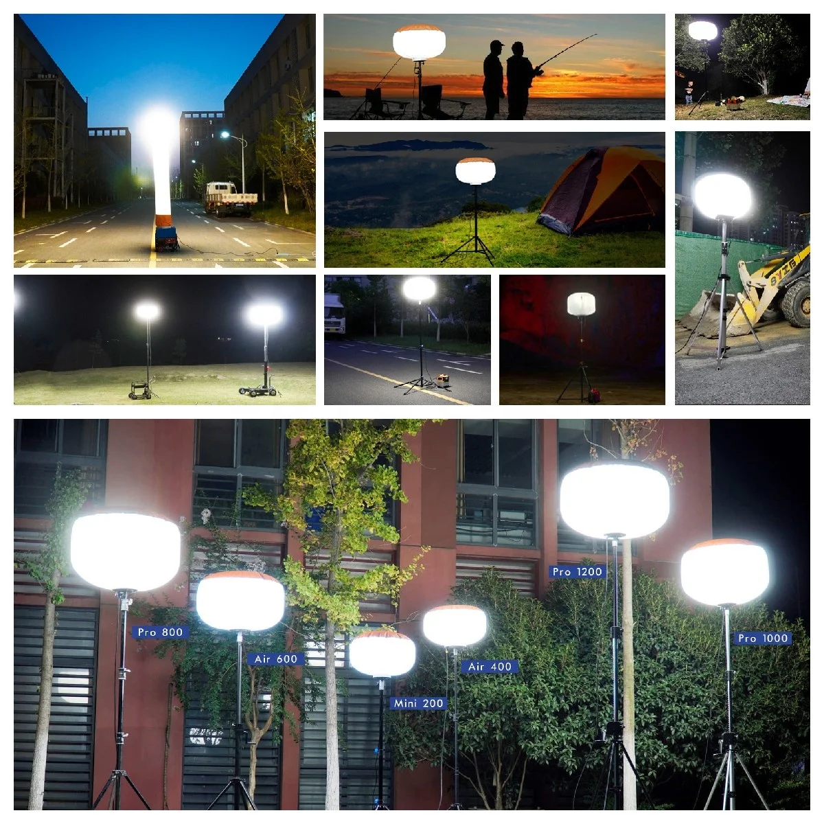 800 Вт светодиодный воздушный шар промышленная световая башня светодиодное Надувное наружное освещение рабочее фабрика с ориентированным на качество