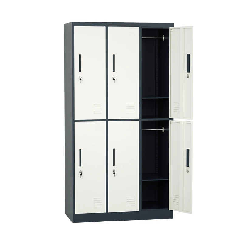 Customized Metal Locker Gym Locker Swimming Pool Steel Lockers Cabinet Staff/Employeer Clothes Wardrobe with 6/9/12/15/18 door