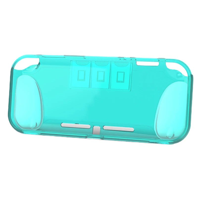 Чехол для Switch Lite из мягкого ТПУ с защитой от падения и 3 слотом карт NS прозрачный