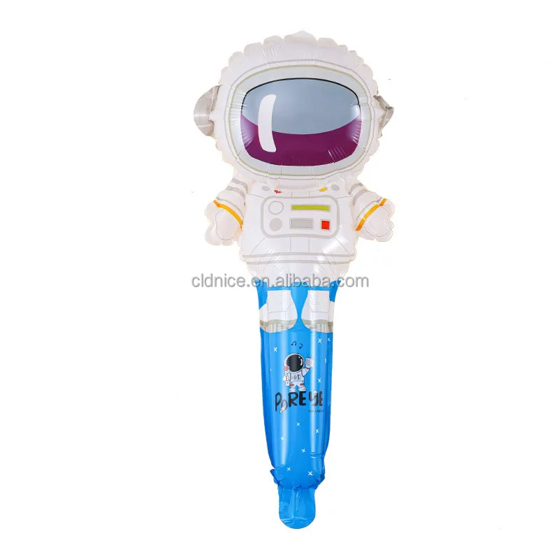 Nice Wholesale Inflatable Astronaut Hand Shaped Balloon Animals Toys Dinosaurs Wrist Foil Balloon for Kids Birthday Decorations