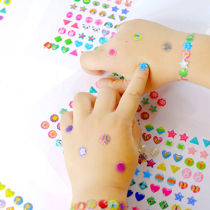 Fashion Epoxy sticker earring decoration for girls  DIY gem  nail sticker customize nail sticker