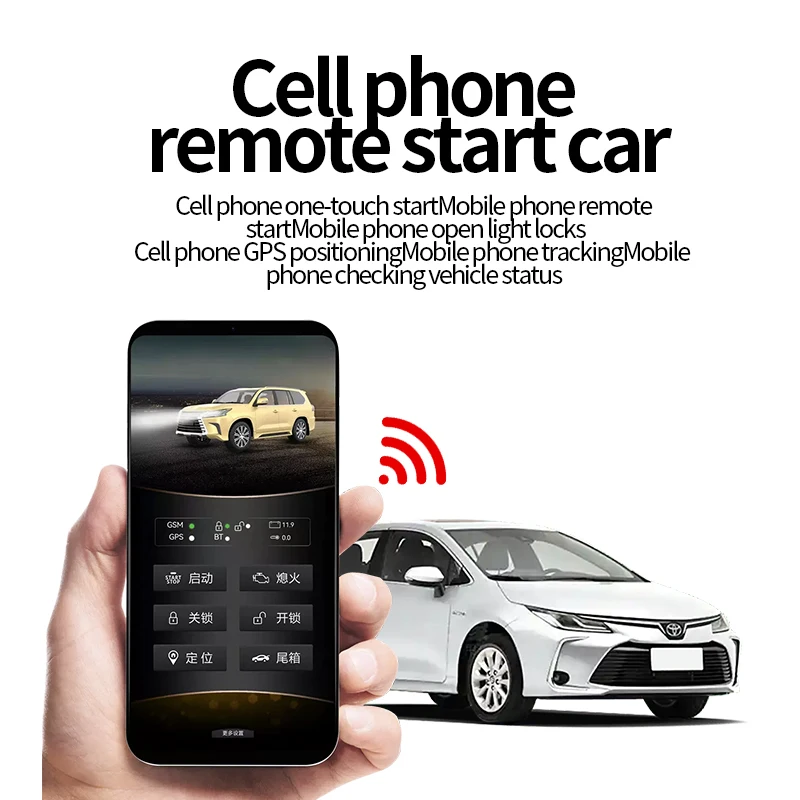 Автомобильная сигнализация для Toyota 2019 Corolla с автоматическим запуском и кнопкой