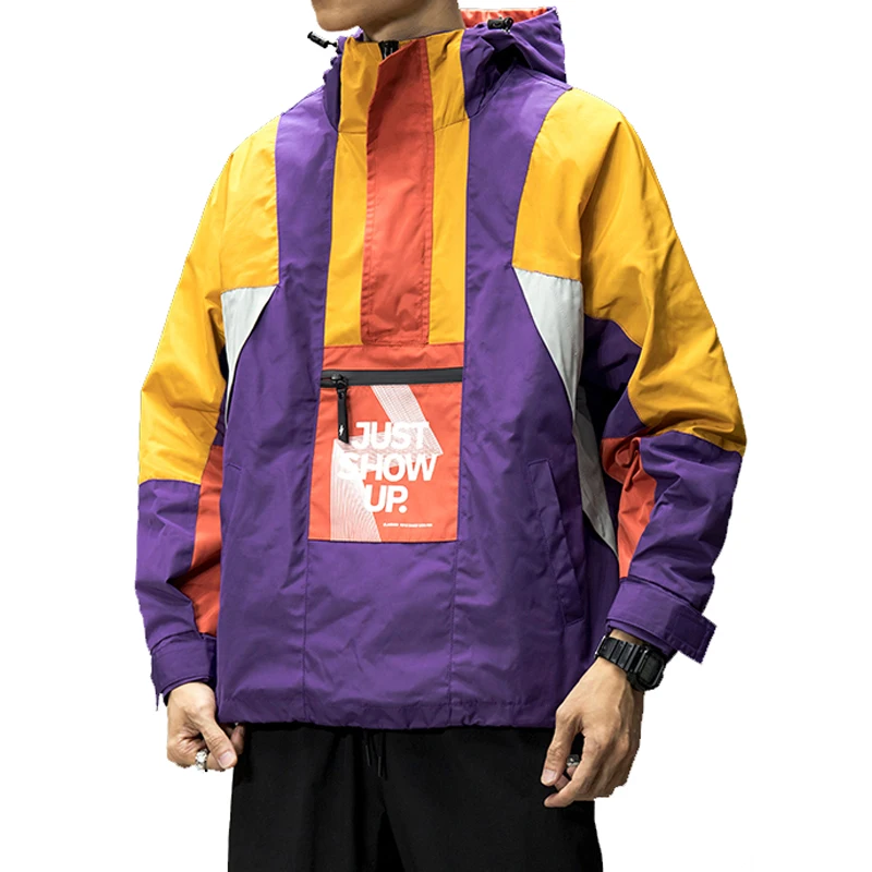 Изготовленный На Заказ 2021 в стиле «хип-хоп» в европейском стиле мужские популярные логотип с капюшоном и защитой от ветра куртка