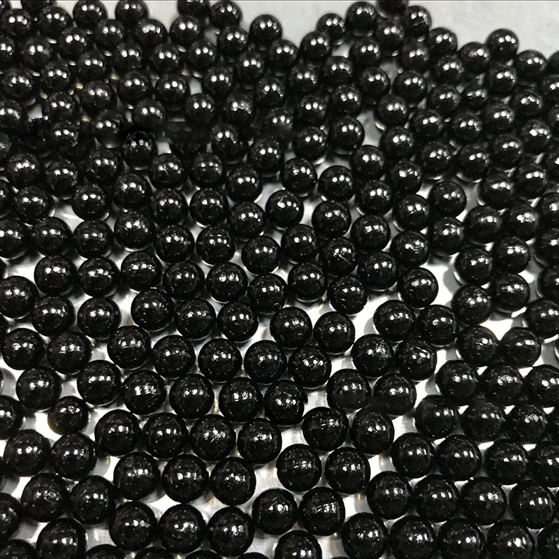 Wholesale black 4mm 6mm 8mm 10mmABS Plastic  loose boba  pearl beads for Jewelry making