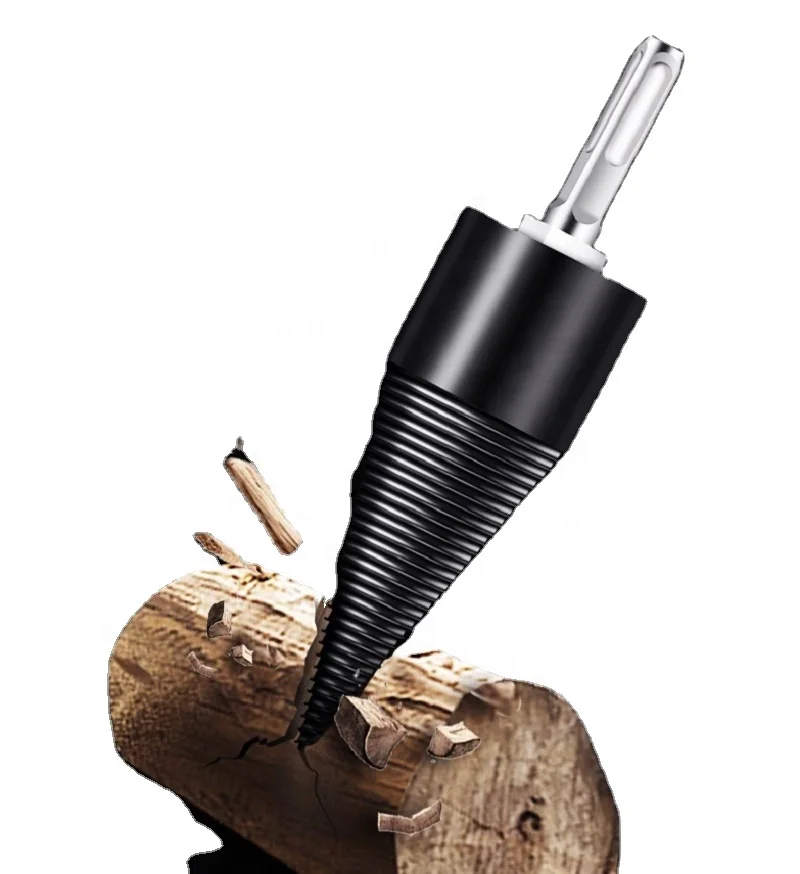 Firewood Drill Bit High Carbon Steel 32mm,38mm,42mm,45mm,50mm Wood Splitter Chopper Electric Hammer,Hexagon Shank