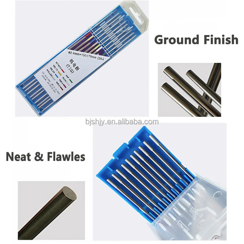 rare earth wc20 tungsten rod 2% cerium wolfram electrode grey tip for welding