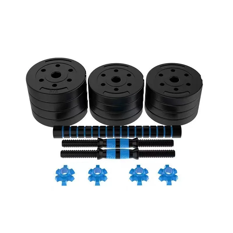 Factory Manufacturer Weightlifting Adjustable Dumbbell 30Kg 40Kg Cement Dumbbell Set Mancuernas LB KG