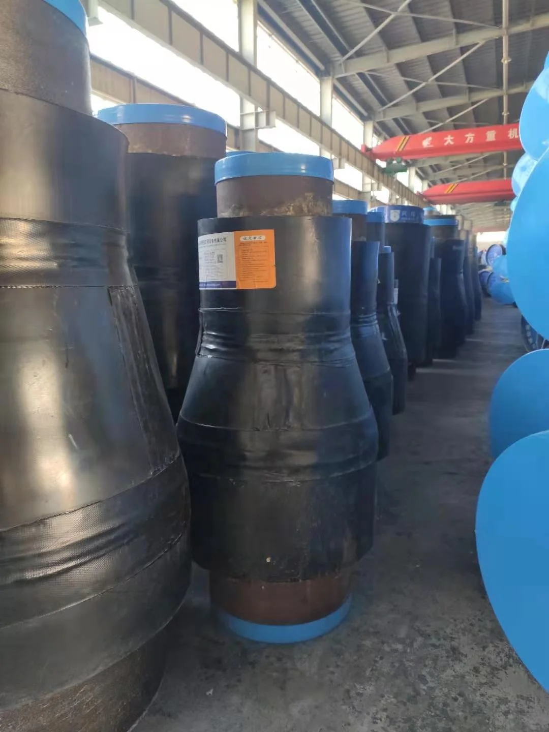 PUR thermal pre insulated reducer insulated pressure reducer for district heating or cooling