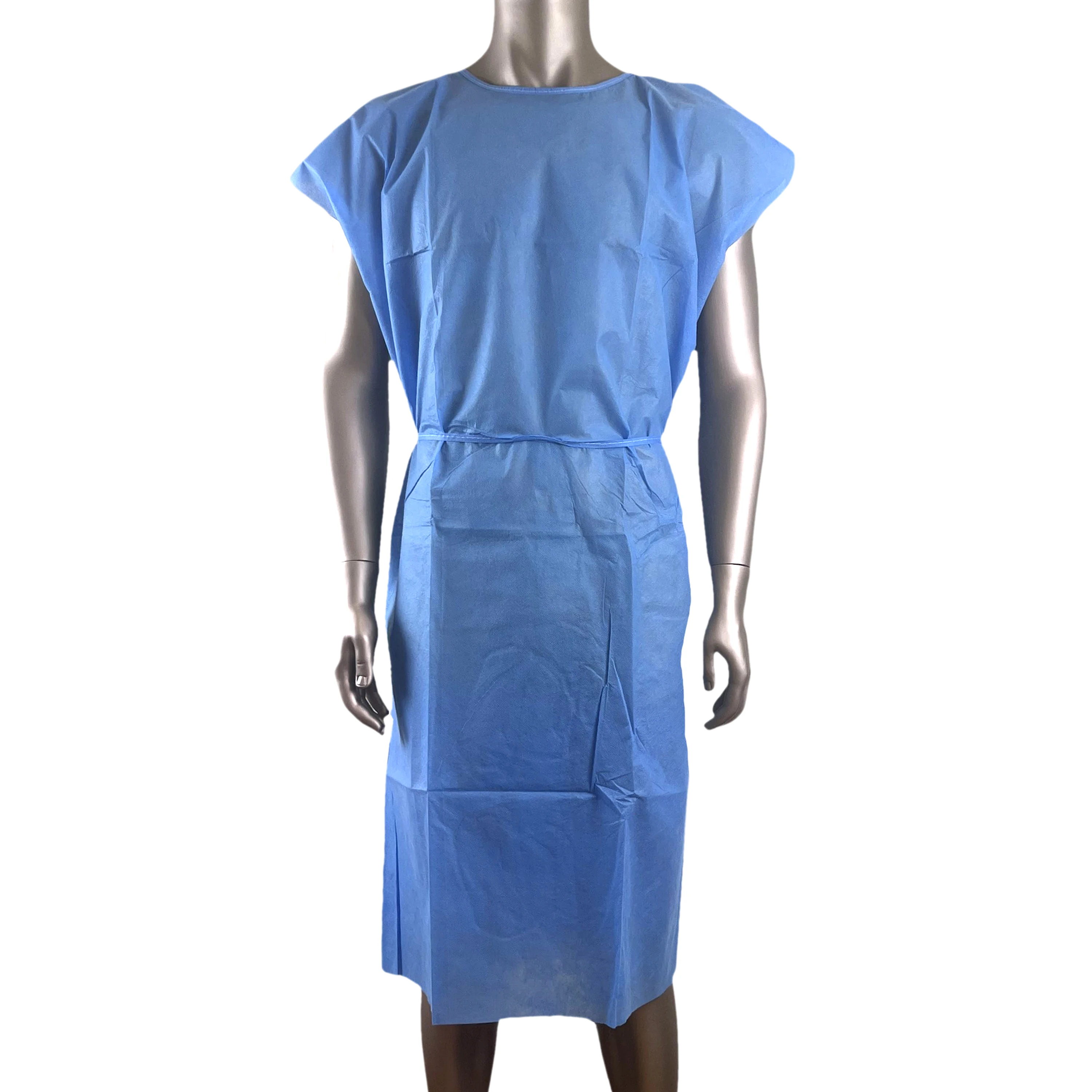 Disposable Patient Gown Sleeveless Hospital Patient Uniform Clinic Physical Examination Gown