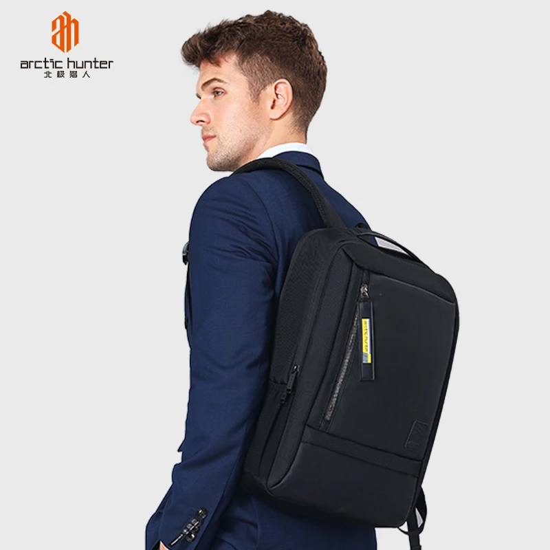 2020 Factory Arctic Hunter OEM ODM Business Bagpack Usb Headphone Jack Laptop Bags Men Custom Waterproof Smart Backpack Bag
