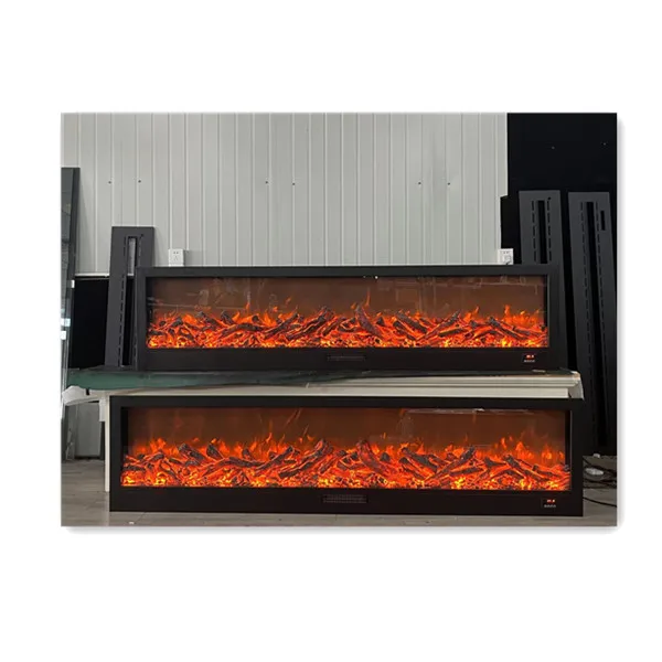 Hot sale decorative flame remote control inserted LED electric fireplaces heater