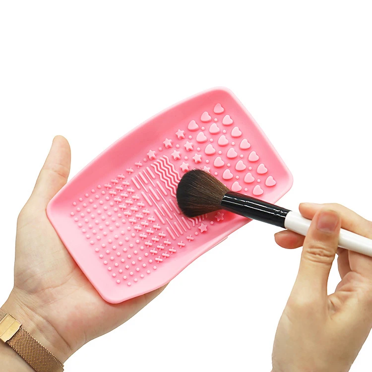 
Popular Cosmetic Washing Tool Silicone Cleaner Pad Makeup Brush Cleaning Mat 