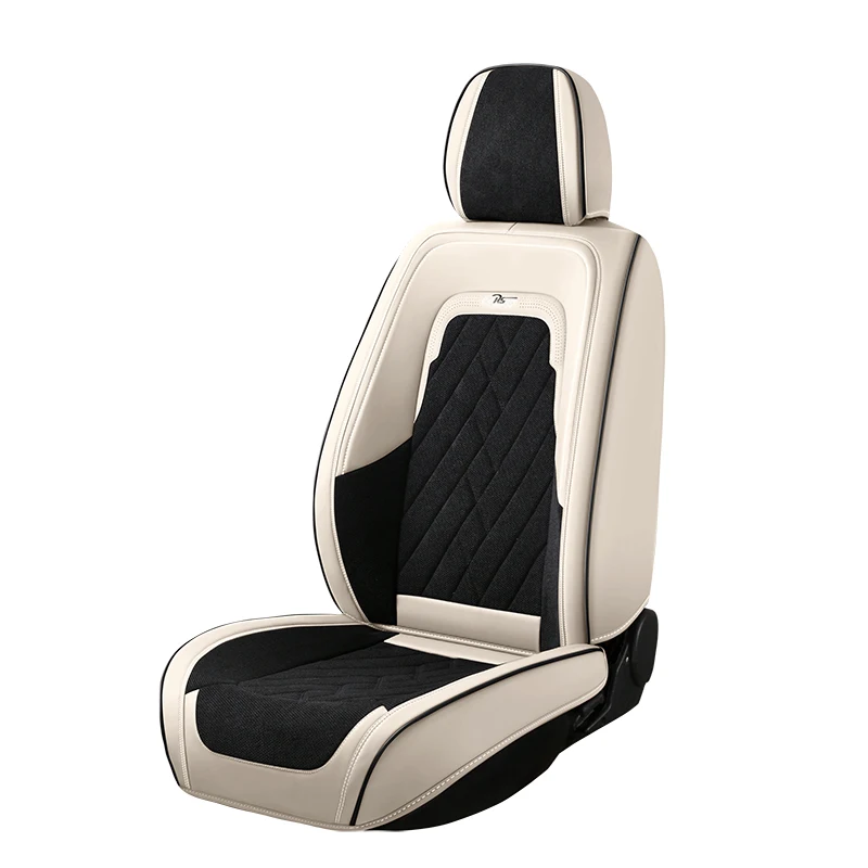 Wholesale Black White Luxury car seat covers Five-seater Nissan Eco leather seat cover car Car seat cover full set universal