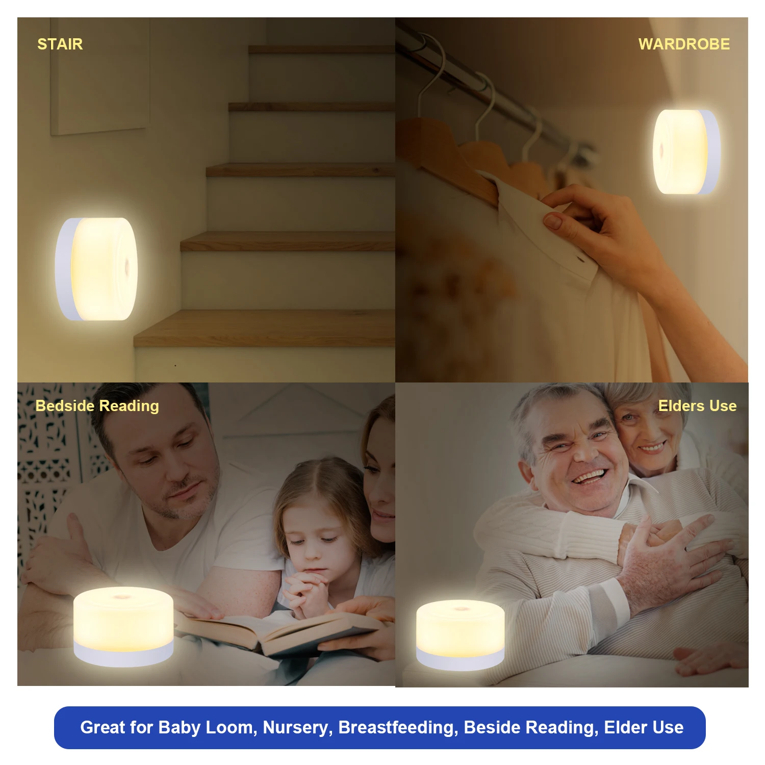LED USB перезаряжаемые беспроводной детская затемнения милый портативный смарт-мини-мягкие ночные светильники для