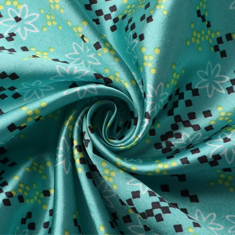 Printed fabric maple leaf jacquard dress jacquard fabric