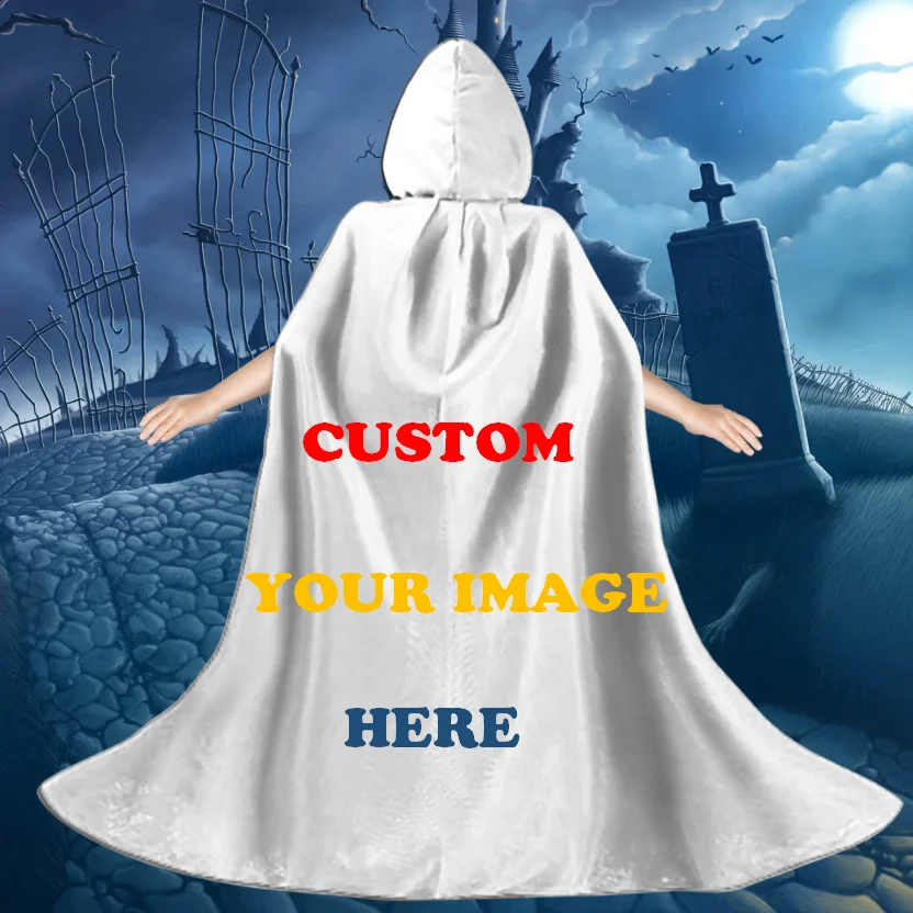 New Arrival Hooded Cloak Long Polyester Cape Robe Halloween Carnival Purim Coats Medieval Witch Costume for