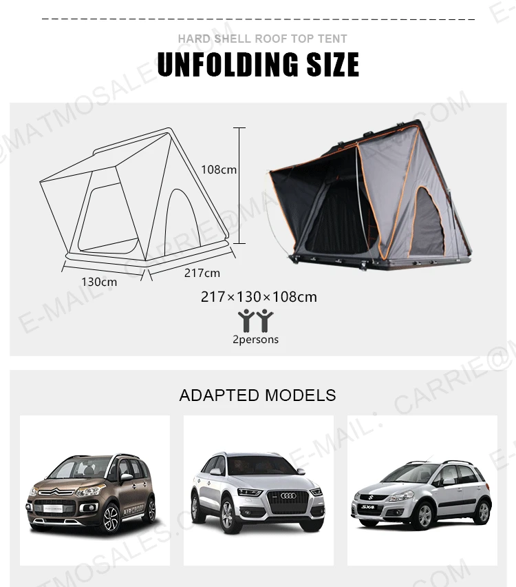 2021 Car Camping Aluminum Hard Shell Tent Rooftop Tent,Aluminum Rooftop Tent Hard Shell