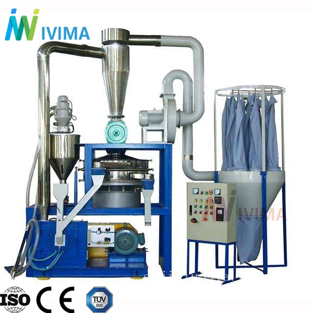 Disc type plastic pulverizer machine for PE/PP/PET/EVA/LLDPE/Soft pvc milling