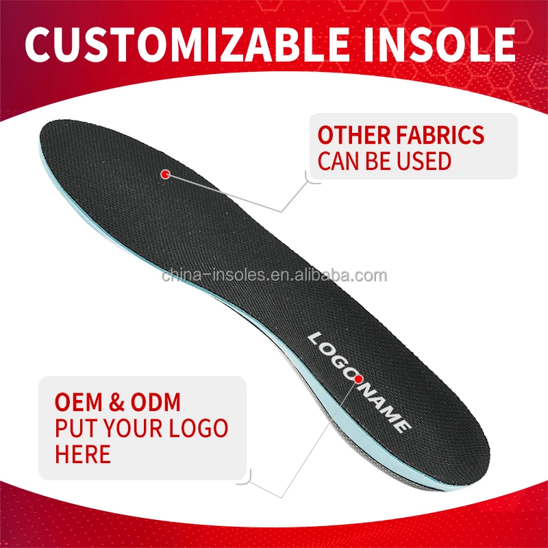 Custom Foot Sport Athletic Shoe Insoles Plantar Fasciitis High Arch Support Shoes Inserts Orthotic Insoles for Men Women